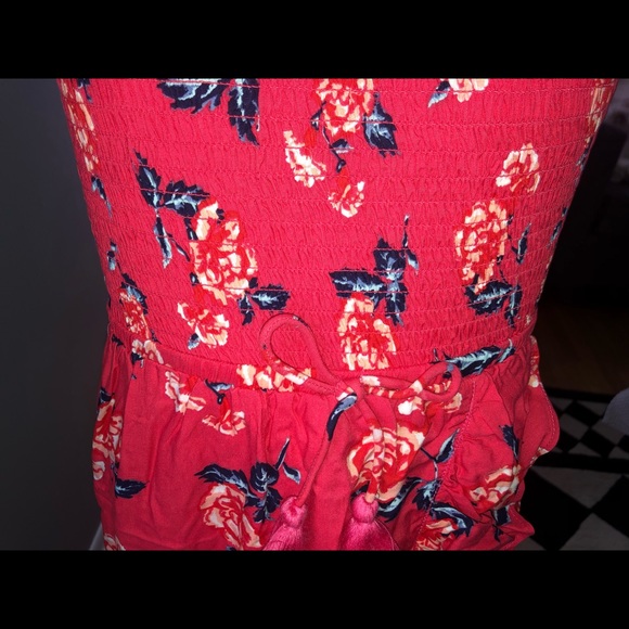 NWT justice orange/red flowers dress size 8 - Picture 8 of 10